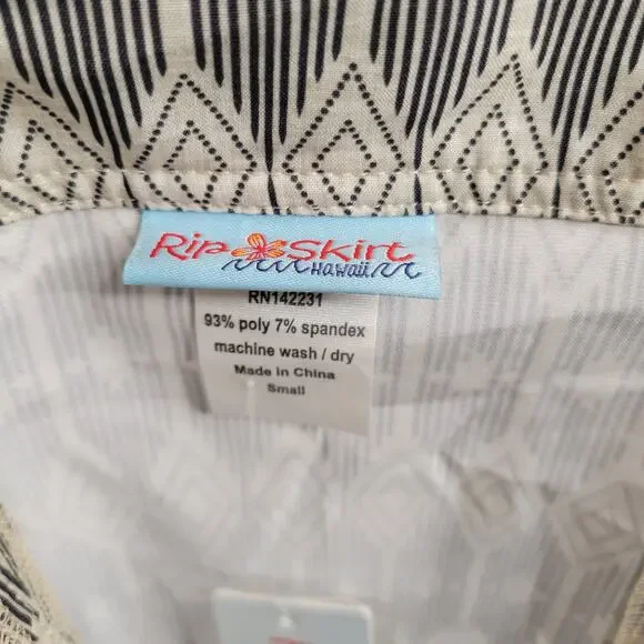 NWT Rip Skirt Women's Size S Beige West End Length 1 Active Travel Wrap Coverup - Picture 3 of 9